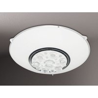 Action - Kleine led Deckenleuchte noa Glas weiß mit Kristall ø 25cm von ACTION