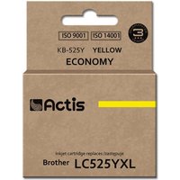Actis - KB-525Y Tinte (Ersatz für Brother LC-525Y Standard 15 ml gelb) von ACTIS