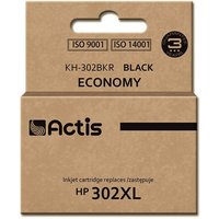 Actis - KH-302BKR Tinte (Ersatz für hp 302XL F6U68AE Premium 15 ml Schwarz) von ACTIS