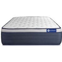 Actiflex max matratze 105x200cm, Taschenfederkern und Memory-Schaum, Härtegrad 4, Höhe :26 cm, 7 Komfortzonen von ACTISOM