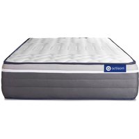 Actiflex plus matratze 100x200cm, Taschenfederkern und Memory-Schaum, Härtegrad 5, Höhe :26 cm, 7 Komfortzonen von ACTISOM