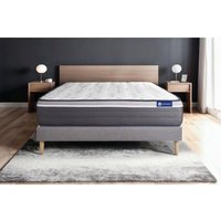 Actiflex plus matratze 180x200cm + Bettgestell mit lattenrost - Dicke : 26cm - Taschenfederkern und Memory-schaum - H5 von ACTISOM