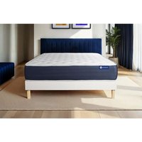 Actimemo sleep matratze 140x210cm + Bettgestell mit lattenrost , Härtegrad 2 , Memory-Schaum , Höhe : 22 cm von ACTISOM