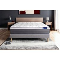 Actilatex plus matratze 160x200cm + Bettgestell mit lattenrost - Dicke : 26cm - Latex und Memory-schaum - H5 von ACTISOM
