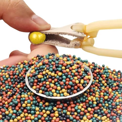 ACTIUSIS 9 mm Harte Tonkugeln(500 g), farbige Tonkugeln,biologisch abbaubar,Tonkugeln zum Üben von ACTIUSIS