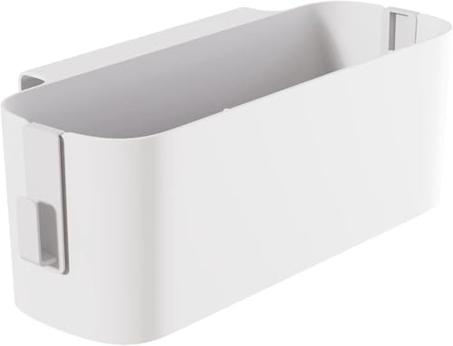 ACTIUSIS Bett Organizer zum Einhängen, Hängekörbe mit 2 Abnehmbarer Haken, Robuste Nachttisch Caddy,Wohnheim, für Familie, Büro(Weiß) von ACTIUSIS