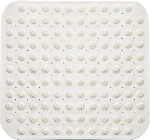 ACTIUSIS Duschmatte, 48 x 48 cm, Rutschfest, Quadratisch, Weiß von ACTIUSIS