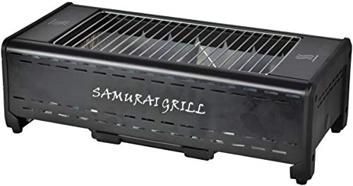 Activa Grill Elektrogrill Tischgrill Samurai, Schwarz, 1,3 kW Infrarot, elektrischer Grill Indoor Outdoor von ACTIVA