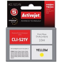 Activejet - ACC-521YN Tintenpatrone (Ersatz für Canon CLI-521Y Supreme 10 ml gelb) von ACTIVEJET