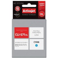 Activejet ACC-571CNX Tintenpatrone (Ersatz für Canon CLI-571XLC Supreme 12 ml cyan) von ACTIVEJET