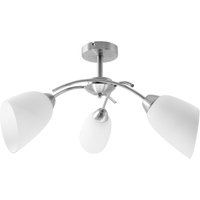 Activejet - Classic Kronleuchter Pendel Deckenleuchte nikita Nickel dreifach 3xE27 für Wohnzimmer von ACTIVEJET