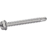 Acton - Selbstbohrende Schraube mit Sechskantkopf und gezahnter Grundplatte aus weißem verzinktem Stahl - ø 5.5 x 60 mm - Packung mit 250 Stück Acton - Selbstbohrende Schraube mit Sechskantkopf und gezahnter Grundplatte aus weißem verzinktem Stahl - ø 5.5 x 60 mm - Packung mit 250 Stück von ACTON