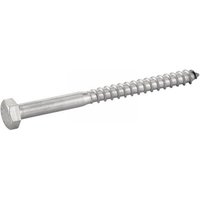 Holzschraube mit Sechskantkopf - Dübel - Edelstahl A2 8x45 mm - 100 Stück in der Box Holzschraube mit Sechskantkopf - Dübel - Edelstahl A2 8x45 mm - 100 Stück in der Box von ACTON