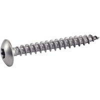 Holzschraube mit zylindrischem Kopf und sechs Lappen für Scharniere – Edelstahl A2 6x20 mm – 100 Stück in der Packung von ACTON