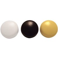 Kopfabdeckkappe mit gewölbtem Kopf (Schraubendurchmesser 4,8 mm) - Polyethylen Elfenbein - 200 Stück in der Box von ACTON