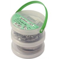 Rollenbox mit 3 Metern Länge – Perforierte Band + Kopf – Verzinkter Stahl L8: 4 Bänder / 25 Köpfe von ACTON