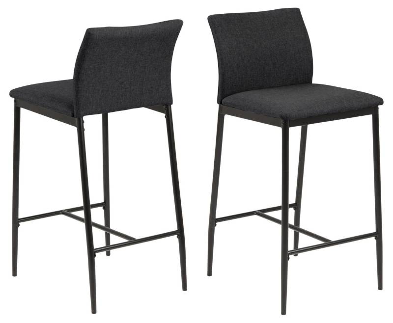 ACTONA GROUP 4-Fußstuhl (2er-Set) in Grau, Polyester, Stahl - 41x90,5x48,5cm (BxHxT) (2er-Set) von ACTONA GROUP