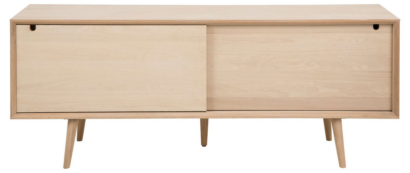 ACTONA GROUP Anrichte Century Sideboard mit 5 Schubladen hinter der Schiebetüren, Kommode, Schrank, Eiche/furnier, Schiebetür, B: 180 cm von ACTONA GROUP