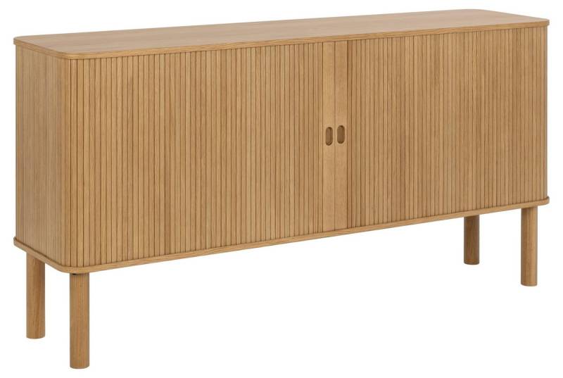 ACTONA GROUP Anrichte mit Lamellenfront in Eiche furniert, MDF - 160x80x40cm (BxHxT) von ACTONA GROUP
