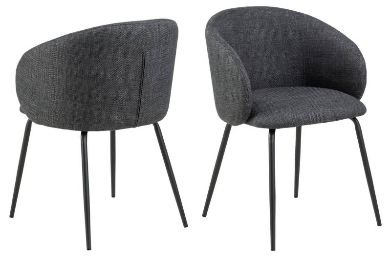 ACTONA GROUP Armlehnstuhl (2er-Set) in Grau - 56x80,5x54,5 (BxHxT) (2er-Set) von ACTONA GROUP