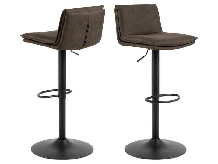ACTONA GROUP Barhocker (2er-Set) in Grau, Polyester, Stahl - 44x107x53cm (BxHxT) (2er-Set), grau von ACTONA-GROUP