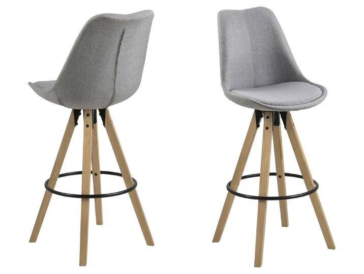 ACTONA GROUP Barhocker (2er-Set) in Grau - 48,5x111,5x55 (BxHxT) (2er-Set), grau von ACTONA-GROUP