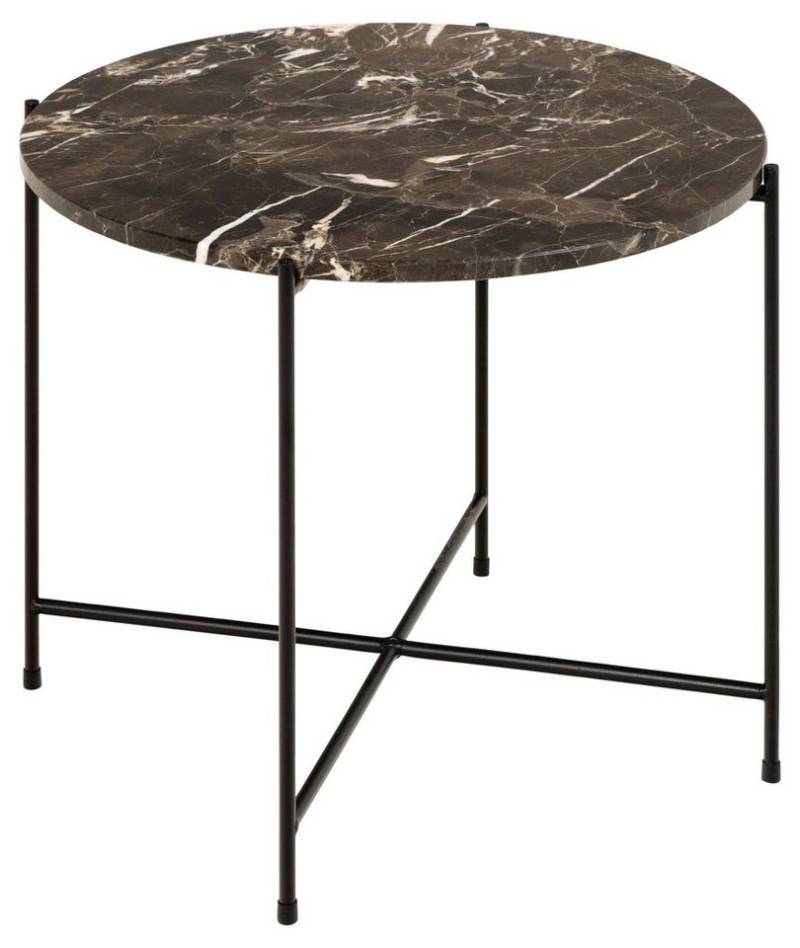 ACTONA GROUP Beistelltisch Avila, Ecktisch, rund, Tischplatte aus Marmorstein, T: 52 cm von ACTONA GROUP