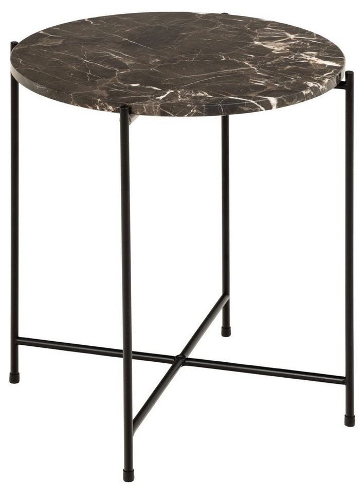 ACTONA GROUP Beistelltisch Avila, Ecktisch, rund, Tischplatte aus Marmorstein, T: 52 cm von ACTONA GROUP