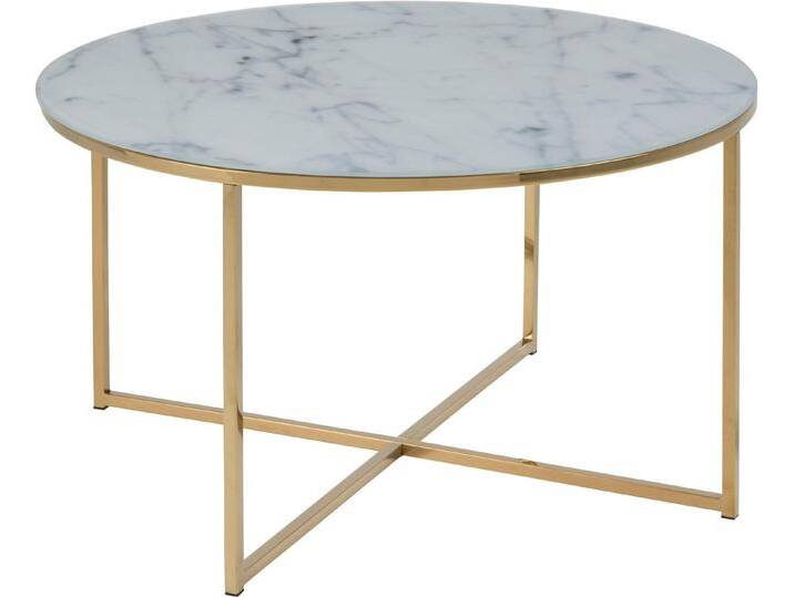 ACTONA GROUP Couchtisch Alina, mit Marmorprint auf der matten Glasplatte und einem Metallgestell, goldfarben weiß ACTONA GROUP Couchtisch Alina, mit Marmorprint auf der matten Glasplatte und einem Metallgestell, goldfarben weiß von ACTONA-GROUP