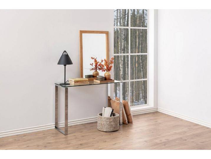 ACTONA GROUP Couchtisch Karina, aus einem schönen chromfarbenen Metallgestell, Breite 40 cm, weiß von ACTONA-GROUP