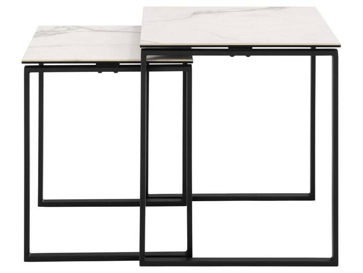 ACTONA GROUP Couchtisch Katrine, 2er-Set, Kaffetisch, Keramik-Tischplatte, modern, Scandi (Set, 2-St., Set aus 2 Couchtischen), Tischplatte aus Keramik, 2er-Set, B: 50 cm von ACTONA-GROUP