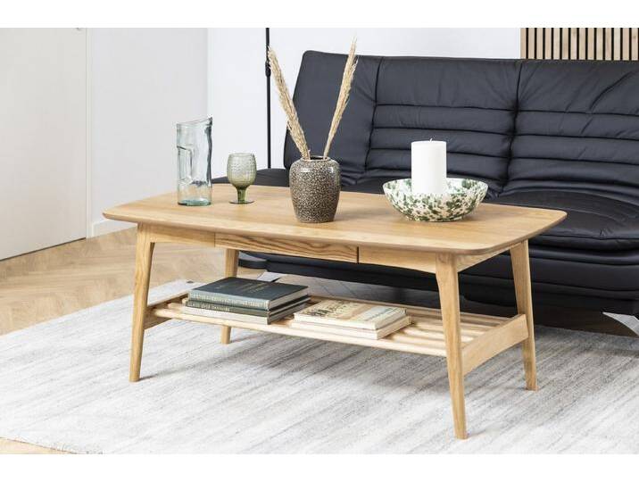 ACTONA GROUP Couchtisch in Eiche, MDF - 130x51x70cm (BxHxT) von ACTONA-GROUP