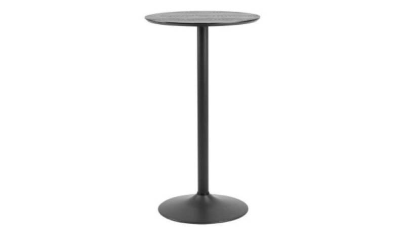 ACTONA GROUP Eckschreibtisch Bartisch Ibiza Esche furniert Metall schwarz rund matt (Bartisch) von ACTONA GROUP