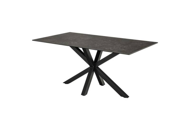 ACTONA GROUP Esstisch HEAVEN, Schwarz, Stahlgestell, Keramik, B 160 x H 75,5 x T 90 cm von ACTONA GROUP