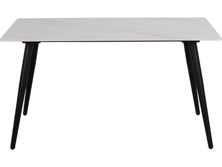 ACTONA GROUP Esstisch Wilhelm, rechteckig mit Keramiktischplatte und schwarzen Metallbeinen, weiß ACTONA GROUP Esstisch Wilhelm, rechteckig mit Keramiktischplatte und schwarzen Metallbeinen, weiß von ACTONA-GROUP