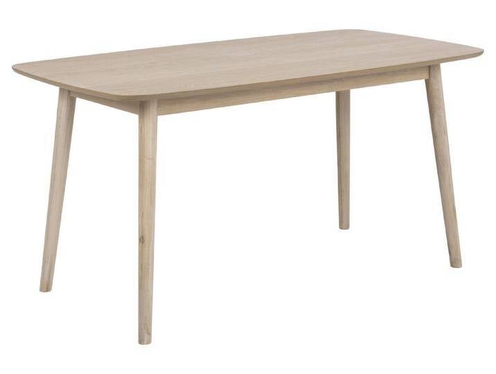 ACTONA GROUP Esstisch in Eiche weiss pigmentiert, MDF - 150x75,5x80cm (BxHxT) von ACTONA-GROUP