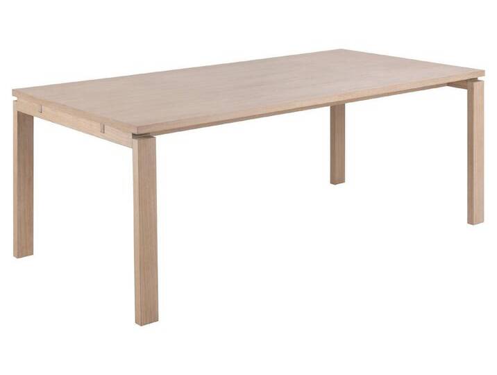 ACTONA GROUP Esstisch in Eiche weiss pigmentiert, MDF - 200x75x100cm (BxHxT) von ACTONA-GROUP