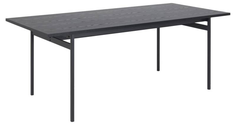 ACTONA GROUP Esstisch in schwarz, MDF, Stahl - 200x74x90cm (BxHxT) von ACTONA GROUP