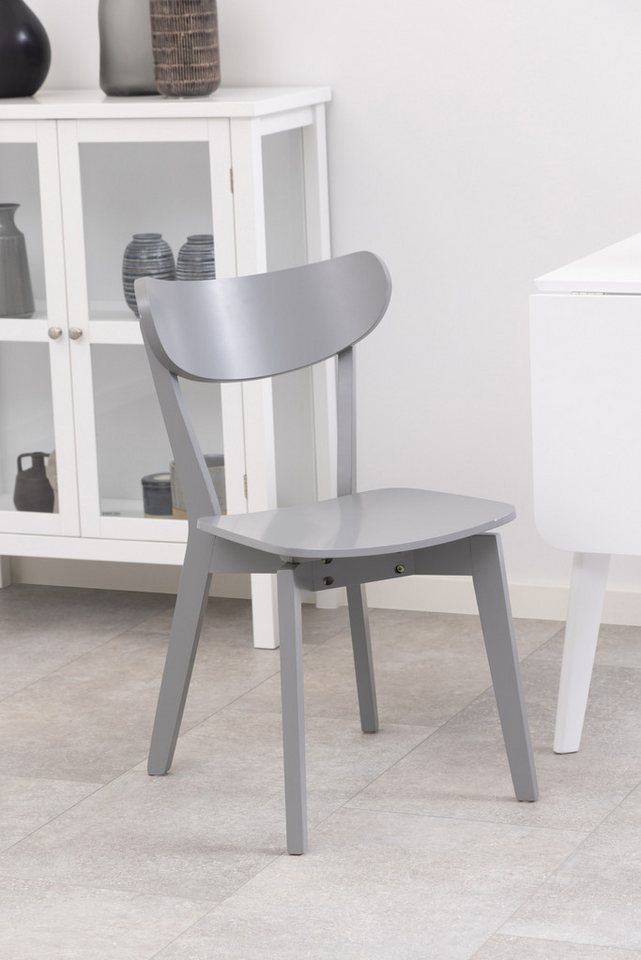 ACTONA GROUP Esszimmerstuhl (2er-Set) in Grau, Holz - 45x79,5x55cm (BxHxT) (2er-Set) von ACTONA GROUP