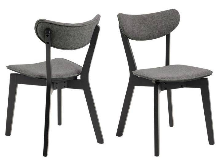 ACTONA GROUP Esszimmerstuhl (2er-Set) in Grau, Stoff - 45x79,5x55cm (BxHxT) (2er-Set), grau von ACTONA-GROUP