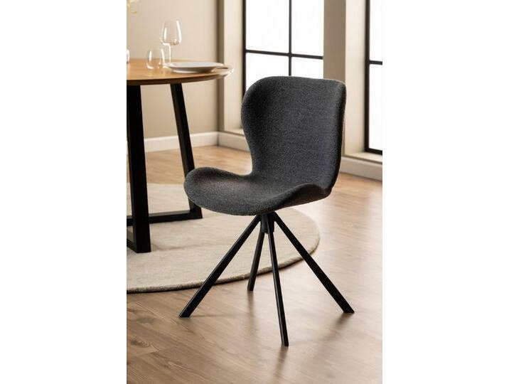 ACTONA GROUP Esszimmerstuhl (2er-Set) in Grau, Stoff - 46,5x81x53cm (BxHxT) (2er-Set), grau von ACTONA-GROUP