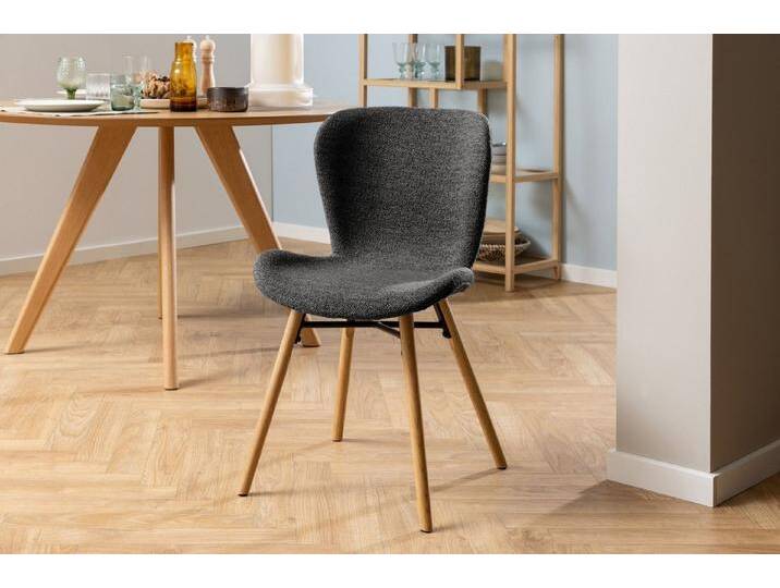 ACTONA GROUP Esszimmerstuhl (2er-Set) in Grau, Stoff - 47x82,5x53cm (BxHxT) (2er-Set), grau von ACTONA-GROUP