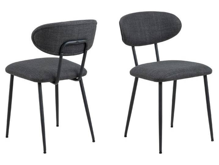 ACTONA GROUP Esszimmerstuhl (2er-Set) in Grau - 43,5x78,5x53 (BxHxT) (2er-Set), grau von ACTONA-GROUP