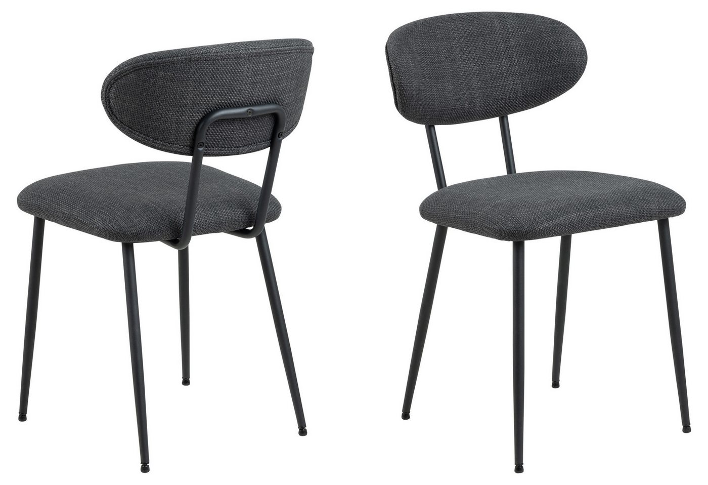 ACTONA GROUP Esszimmerstuhl (2er-Set) in Grau - 43,5x78,5x53 (BxHxT) (2er-Set) von ACTONA GROUP