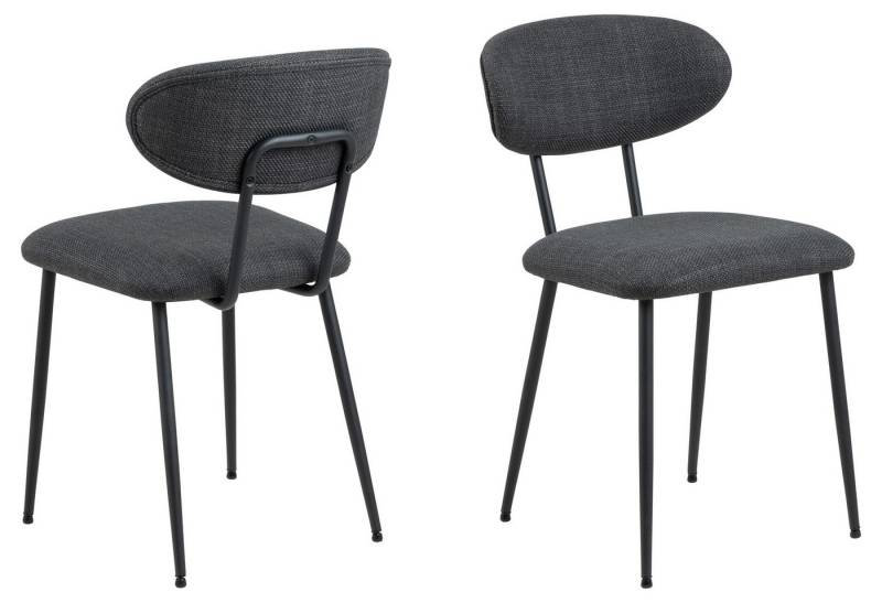 ACTONA GROUP Esszimmerstuhl (2er-Set) in Grau - 43,5x78,5x53 (BxHxT) (2er-Set) von ACTONA GROUP