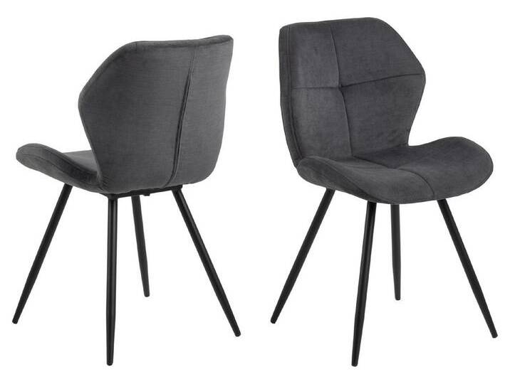 ACTONA GROUP Esszimmerstuhl (2er-Set) in anthrazit - 48x82,5x55 (BxHxT) (2er-Set) von ACTONA-GROUP