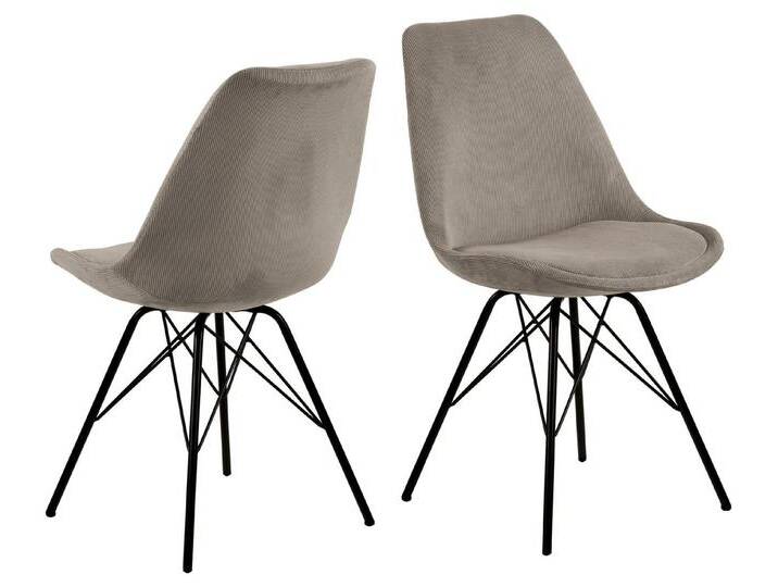 ACTONA GROUP Esszimmerstuhl 48,5 x 85,5 x 54 cm (B/H/T) (2-er Set, 2 St), beige von ACTONA-GROUP