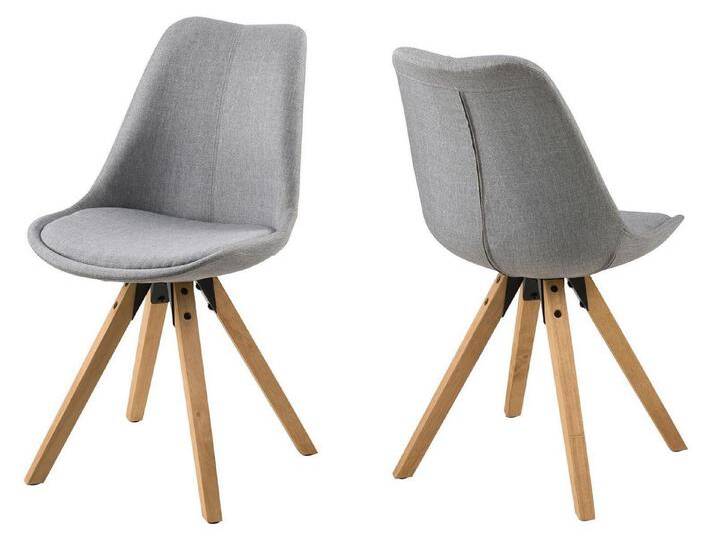 ACTONA GROUP Esszimmerstuhl 48,5 x 85 x 55 cm (B/H/T) (2er Set), grau von ACTONA-GROUP