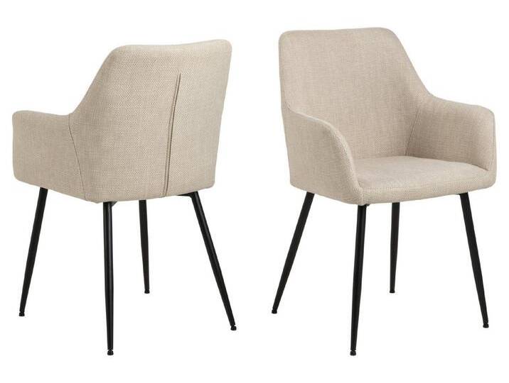 ACTONA GROUP Esszimmerstuhl in Beige, Stoff - 59x85x59cm (BxHxT), beige von ACTONA-GROUP