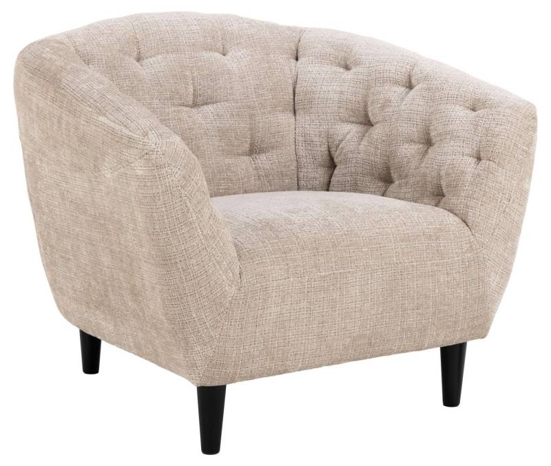 ACTONA GROUP Loungesessel Ria, 1-Sitzer, Chenille beige, mit Rautenheftung und Taschenfedern von ACTONA GROUP